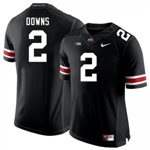 Men's Football #2 Ohio State Buckeyes Caleb Downs Stitched Jersey - Black