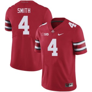 Men's Football #4 OSU Buckeyes Jeremiah Smith Stitched Jersey - Red