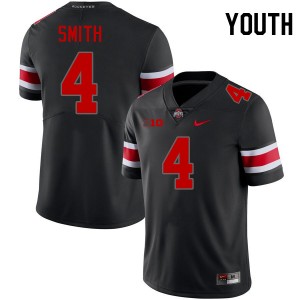 Youth Football #4 Ohio State Jeremiah Smith 2024-25 Jersey - Blackout